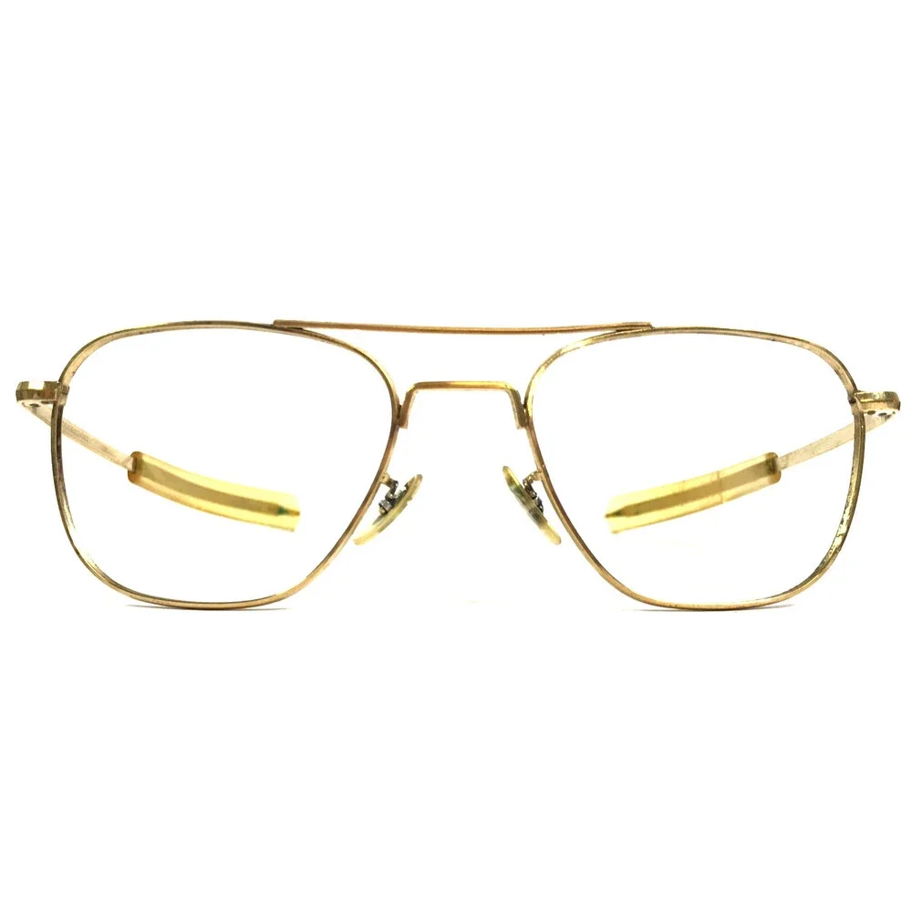 Vintage Command Sunglasses Frames USA 24K Gold Aviator Wire Rim 52-20-140